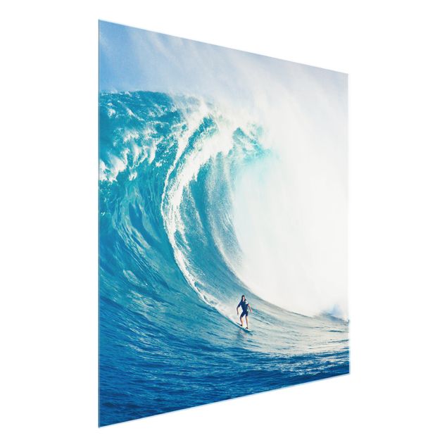 Glass print - Wild Surfing