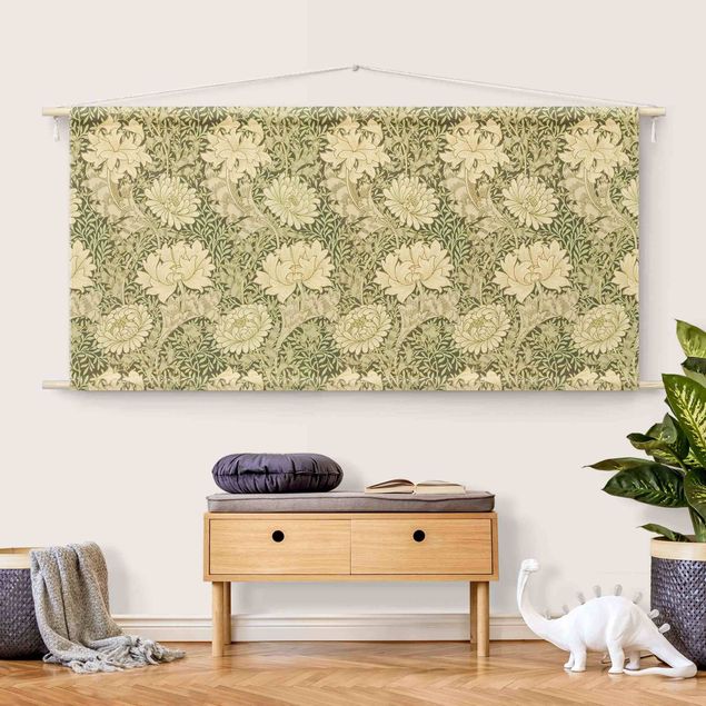 modern wall tapestry William Morris Pattern - Large Flowers