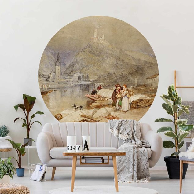 Self-adhesive round wallpaper - William Turner - Bernkastel On The Moselle