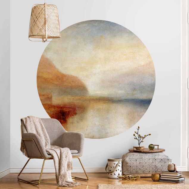 Self-adhesive round wallpaper - William Turner - Monte Rosa