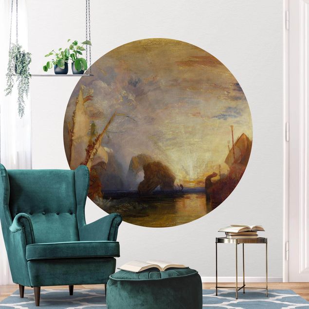 Self-adhesive round wallpaper - William Turner - Ulysses
