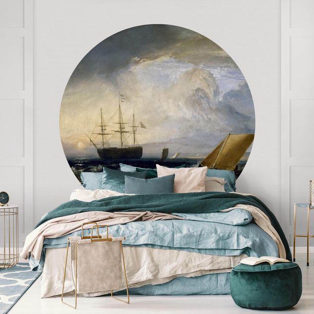 Self-adhesive round wallpaper beach - William Turner - Sheerness