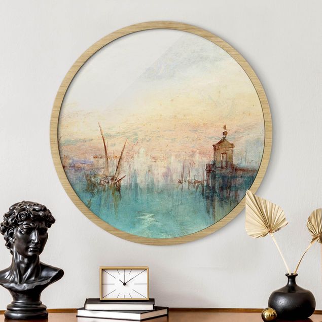 Framed prints round William Turner - Venice With Moon