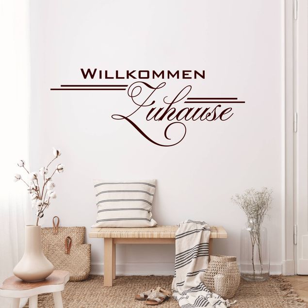 Autocolantes de parede bem-vindo Willkommen Zuhause