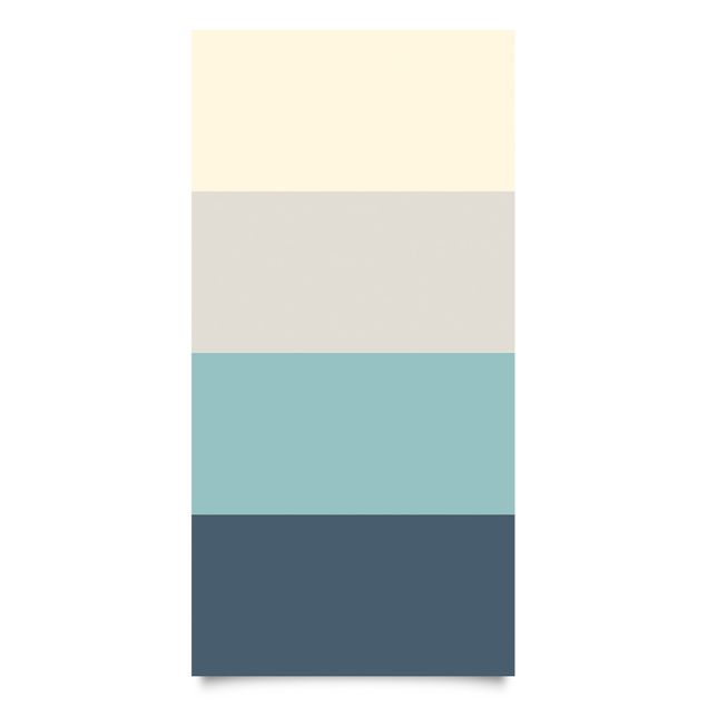 Adhesive film - Cosy Colours Stripes Lagoon - Cashmere Sand Pastel Turquoise Slate Blue