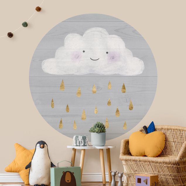 Wallpapers Cloud With Golden Raindrops