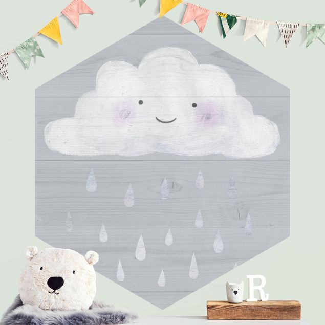 Wallpapers Cloud With Silver Raindrops