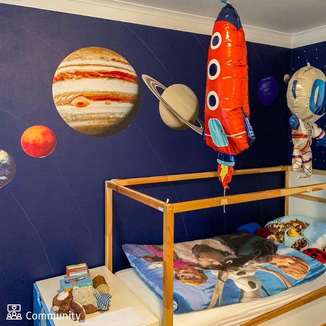 Wall sticker - Solar system with planet