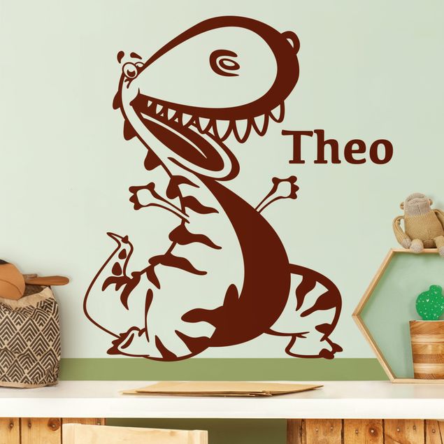 Wall stickers Dinosaur With Customised Name