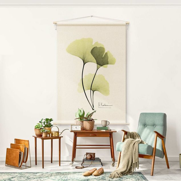extra large tapestry X-Ray - Ginkgo