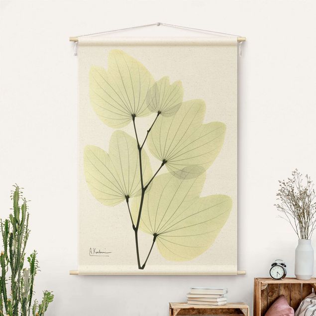 modern tapestry wall hanging X-Ray - Orchid Tree Leaves