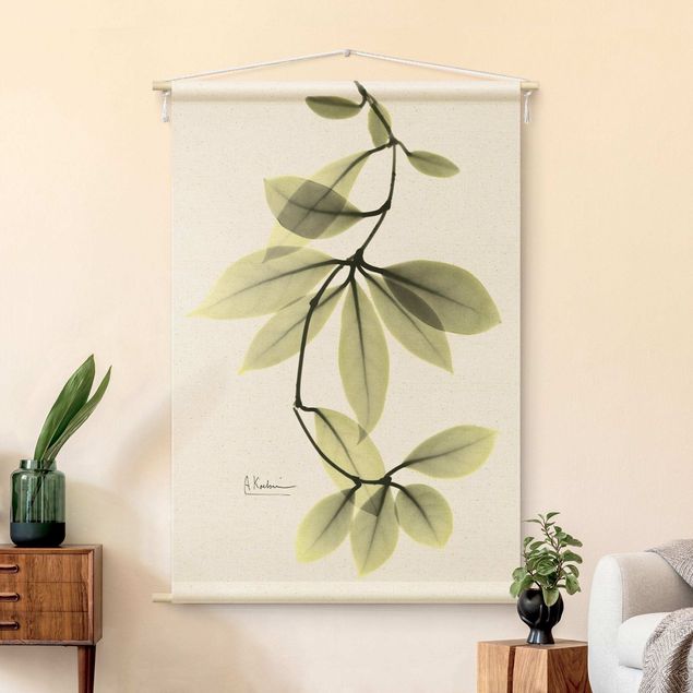 tapestry wall hanging X-Ray - Hoya Leaves