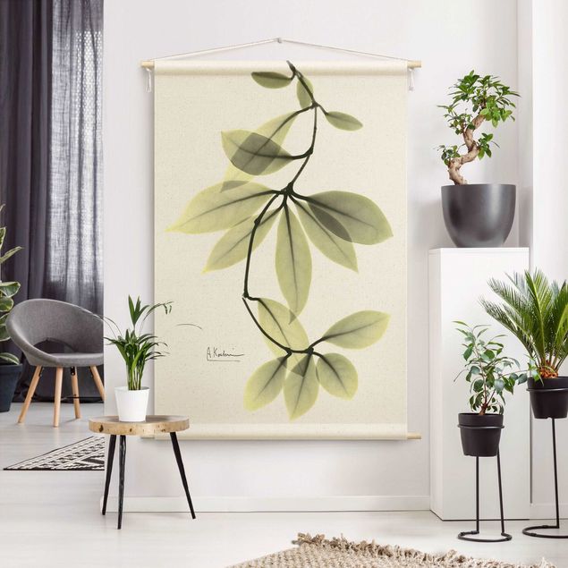 extra large wall tapestry X-Ray - Hoya Leaves