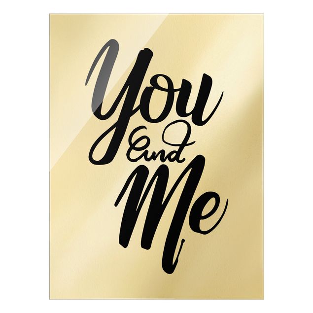 Glass print - You and me - Portrait format
