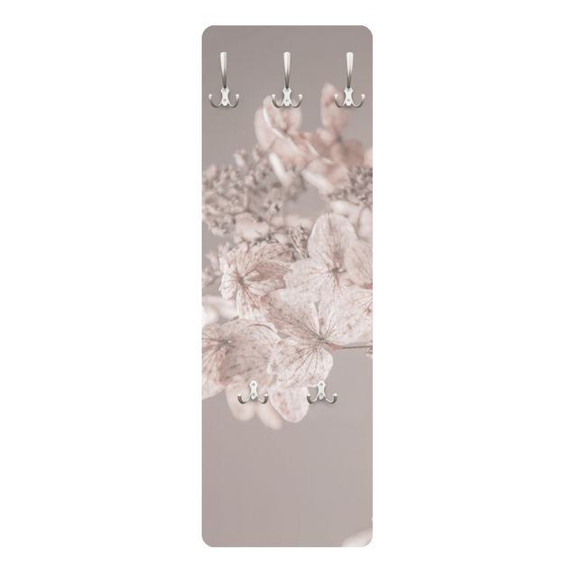 Coat rack modern - Delicate White Hydrangea