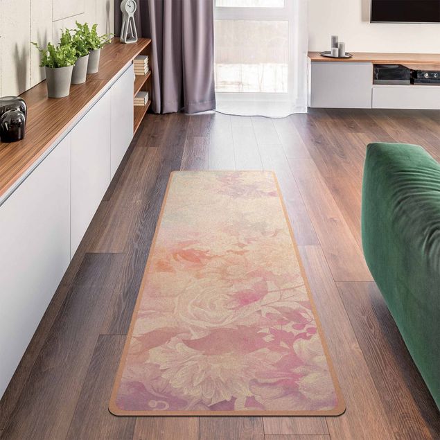 Yoga mat - Delicate Blossom Dream In Pastel