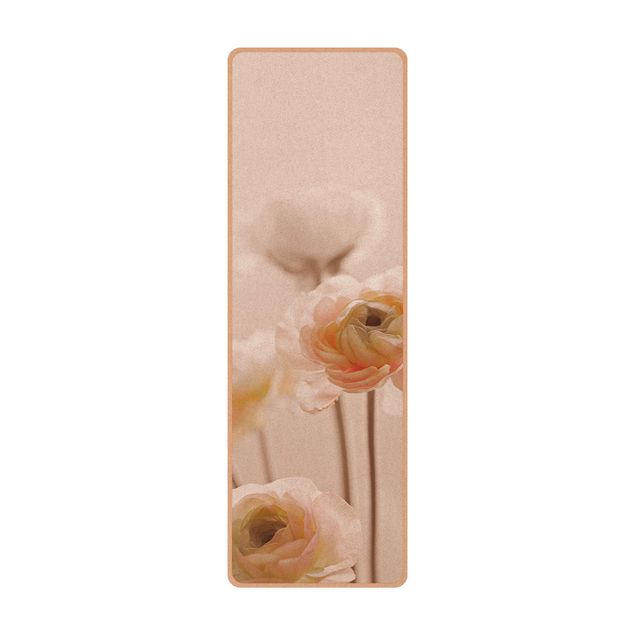 Yoga mat - Delicate Bouquet Of Light Pink Flowers