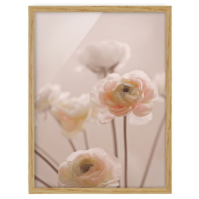 Framed poster - Delicate Bouquet Of Light Pink Flowers