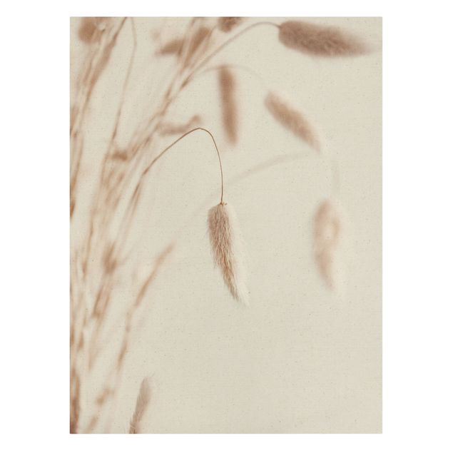 Natural canvas print - Delicate Phalaris - Portrait format 3:4