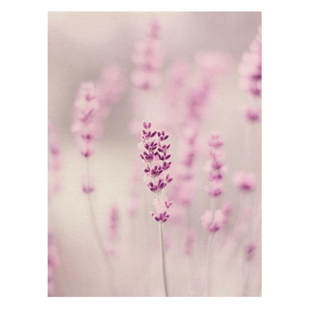 Natural canvas print - Pale Purple Lavender - Portrait format 3:4
