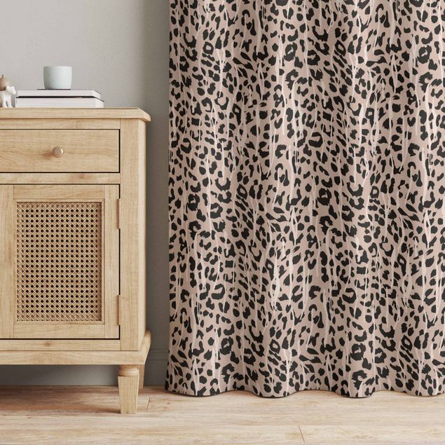 made to measure curtains Zebra Leopard Pattern