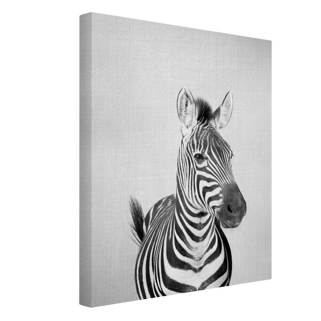 Canvas print - Zebra Zilla Black And White - Portrait format 3:4