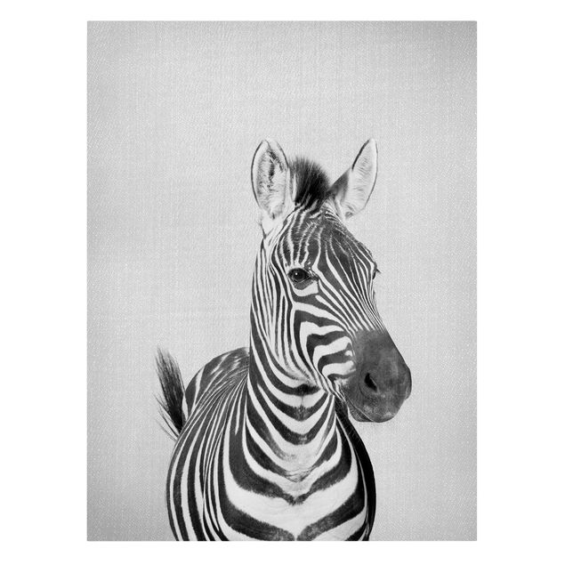 Canvas print - Zebra Zilla Black And White - Portrait format 3:4