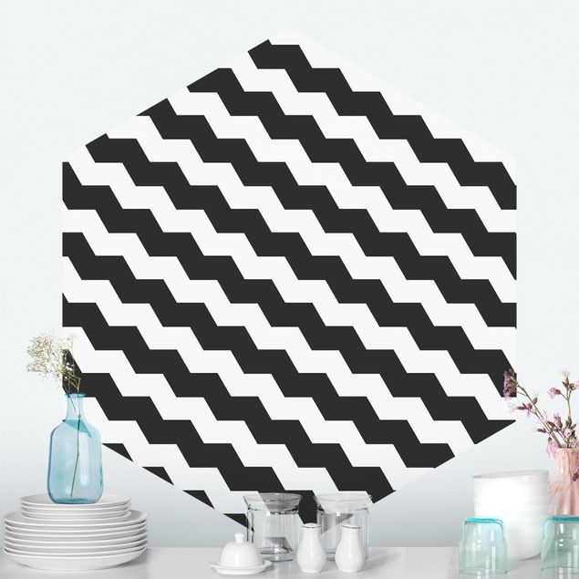 Wallpapers Zig Zag Pattern Geometry Black And White