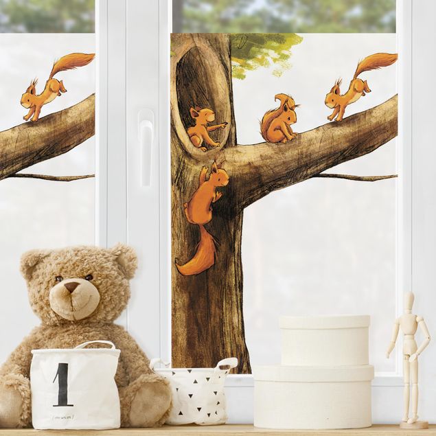 Window decoration - Home Of Squirrels
