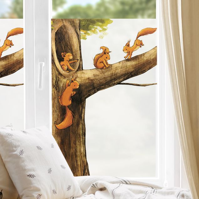 Window decoration - Home Of Squirrels