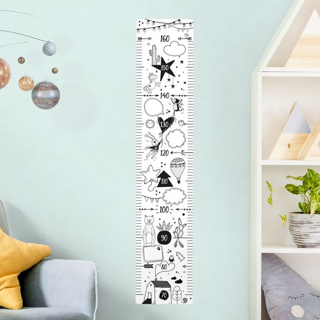 Wall art stickers To write on in black and white